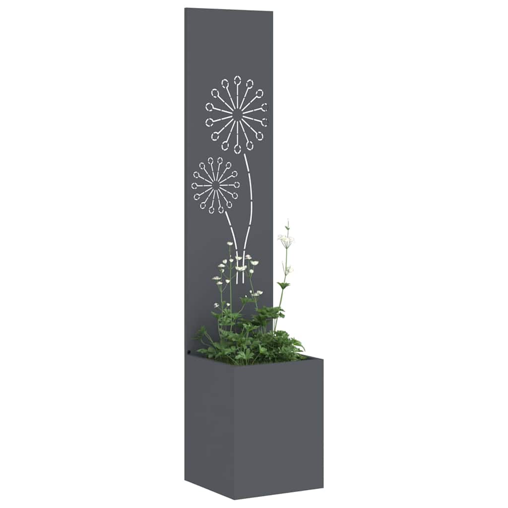 Tuin Privacy Screen Antraciet 32 x 150 cm Koudgewalst staal is nu te koop bij PeponiXL, paradijselijk wonen!