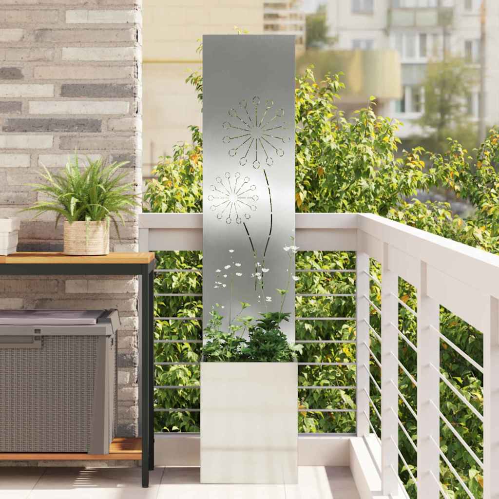 Tuin Privacy Screen Zilver 32 x 150 cm Gegalvaniseerd staal is nu te koop bij PeponiXL, paradijselijk wonen!
