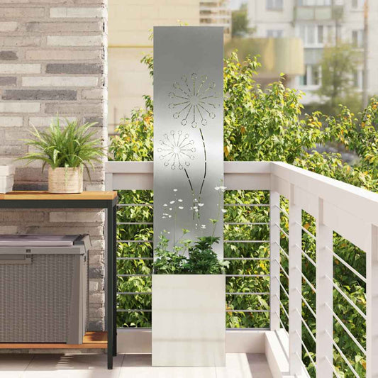 Tuin Privacy Screen Zilver 32 x 150 cm Gegalvaniseerd staal is nu te koop bij PeponiXL, paradijselijk wonen!