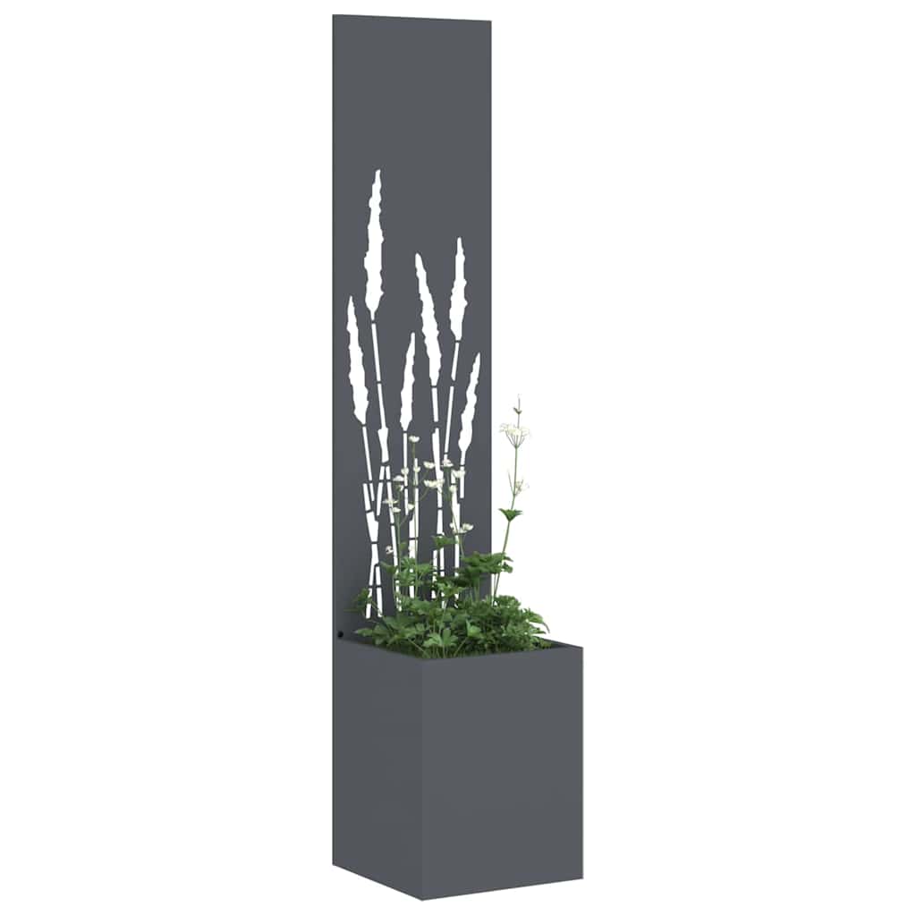 Tuin Privacy Screen Antraciet 32 x 150 cm Koudgewalst staal is nu te koop bij PeponiXL, paradijselijk wonen!