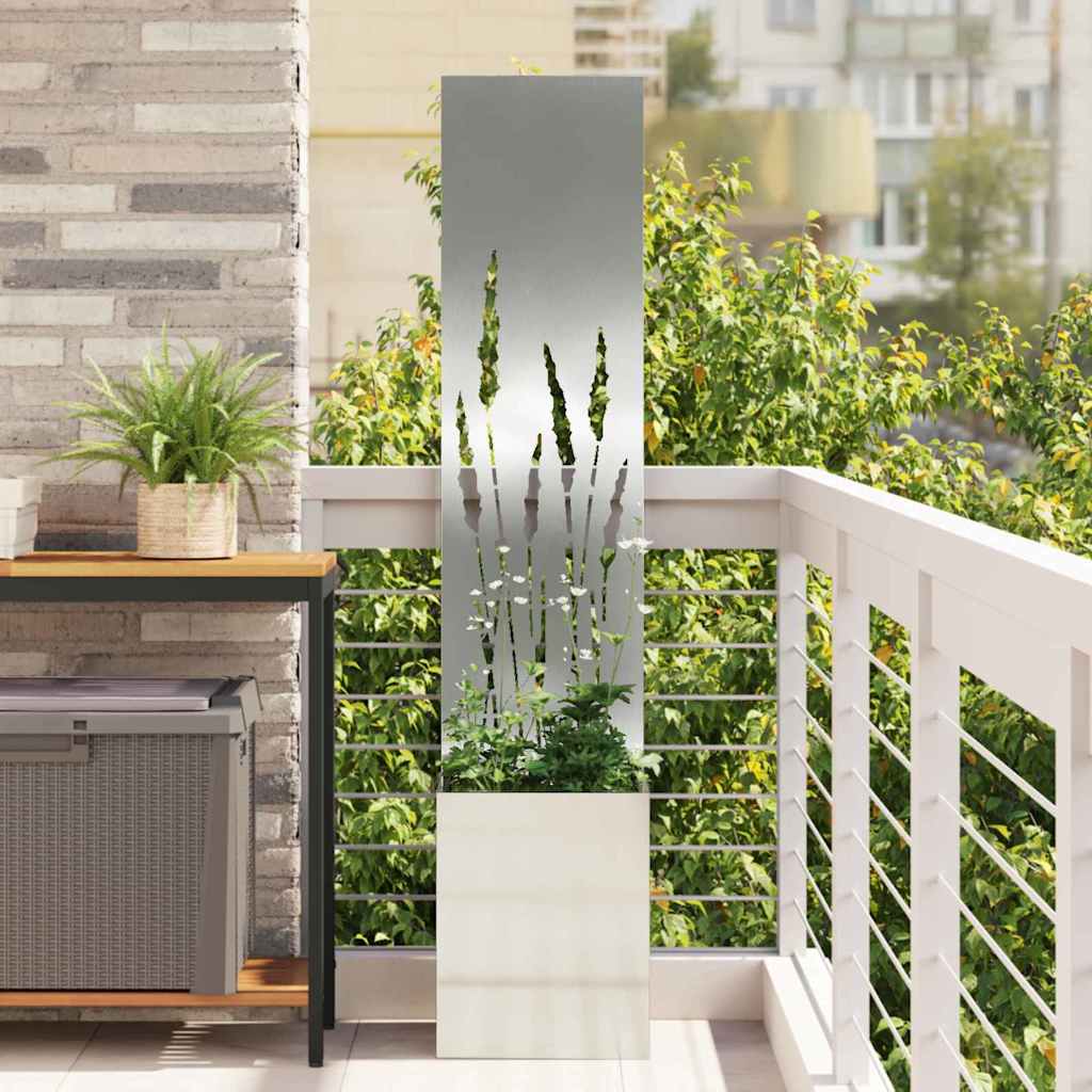 Tuin Privacy Screen Zilver 32 x 150 cm Gegalvaniseerd staal is nu te koop bij PeponiXL, paradijselijk wonen!