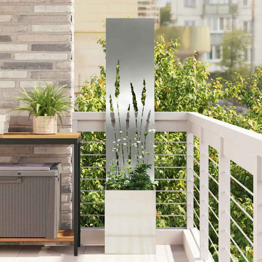 Tuin Privacy Screen Zilver 32 x 150 cm Gegalvaniseerd staal is nu te koop bij PeponiXL, paradijselijk wonen!