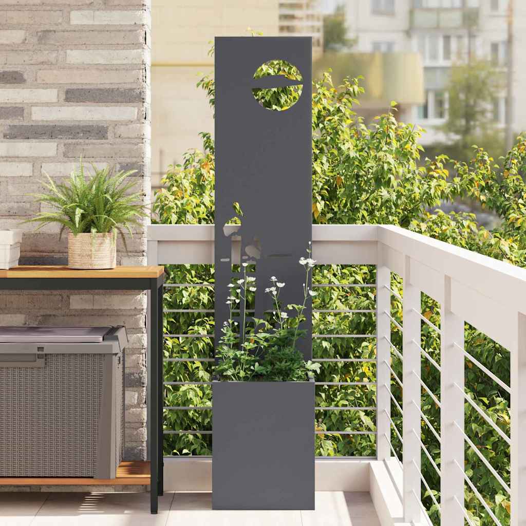 Tuin Privacy Screen Antraciet 32 x 150 cm Koudgewalst staal is nu te koop bij PeponiXL, paradijselijk wonen!