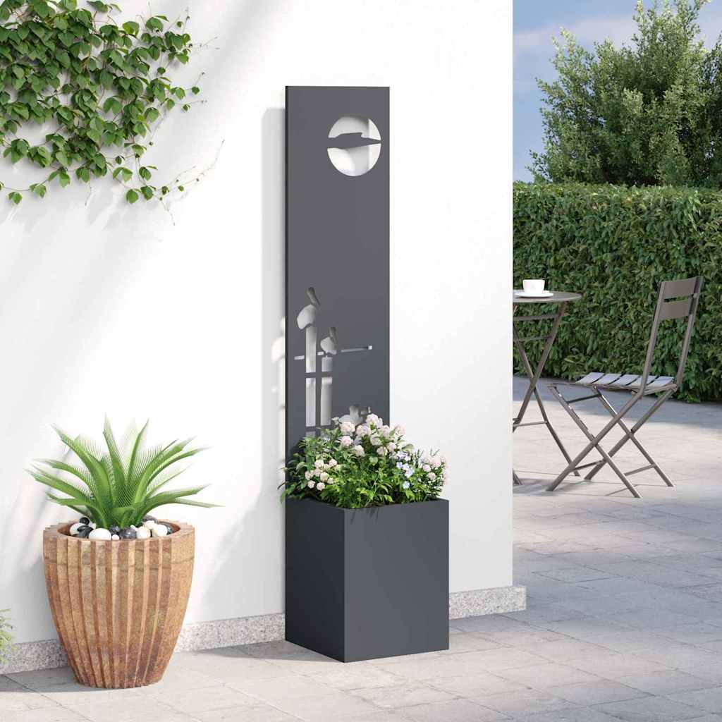 Tuin Privacy Screen Antraciet 32 x 150 cm Koudgewalst staal is nu te koop bij PeponiXL, paradijselijk wonen!