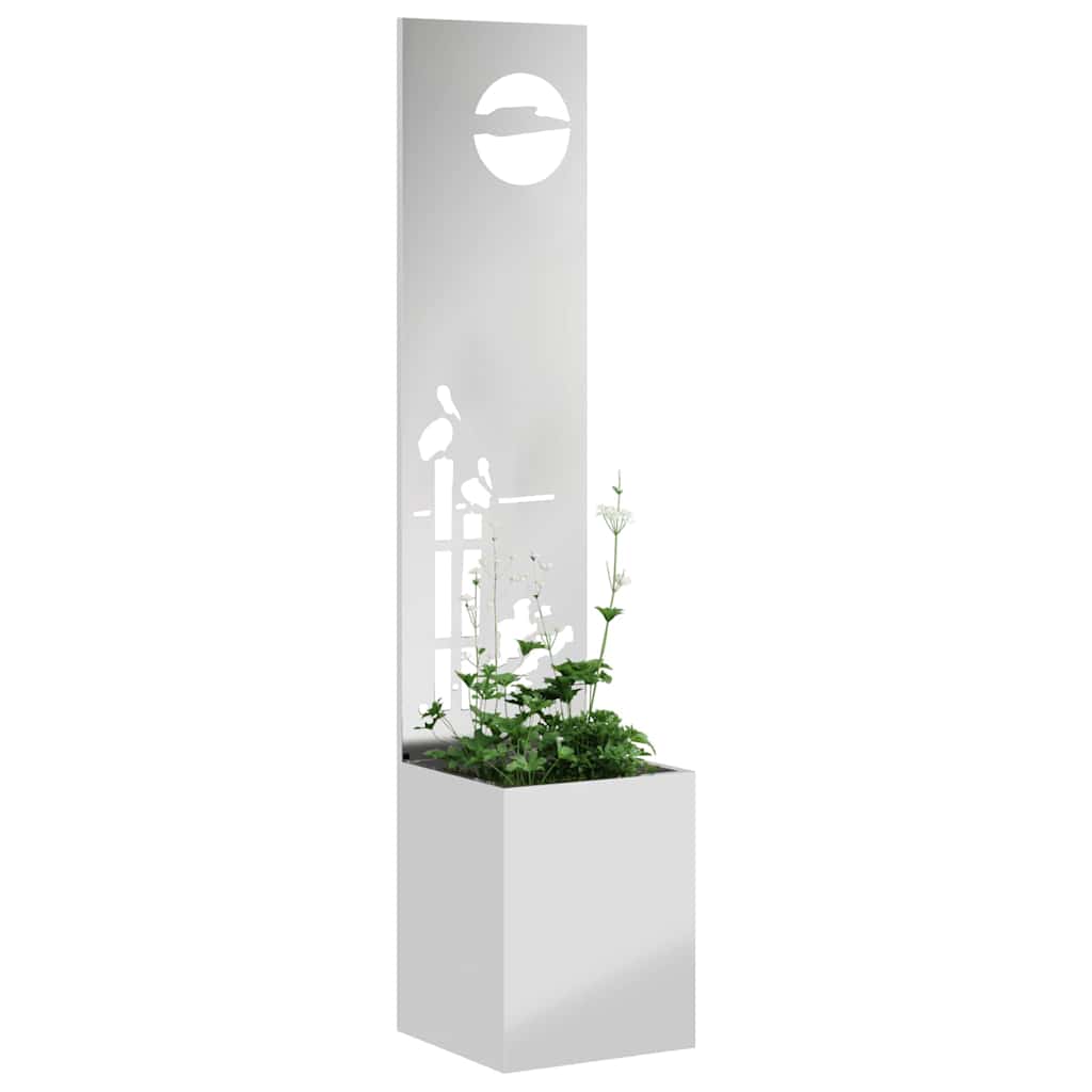 Tuin Privacy Screen Zilver 32 x 150 cm Gegalvaniseerd staal is nu te koop bij PeponiXL, paradijselijk wonen!