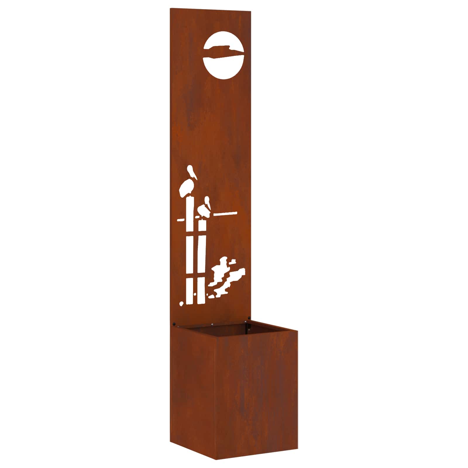 Tuin Privacy Screen Fretwerk Roestig 32 x 140 cm Cortenstaal is nu te koop bij PeponiXL, paradijselijk wonen!