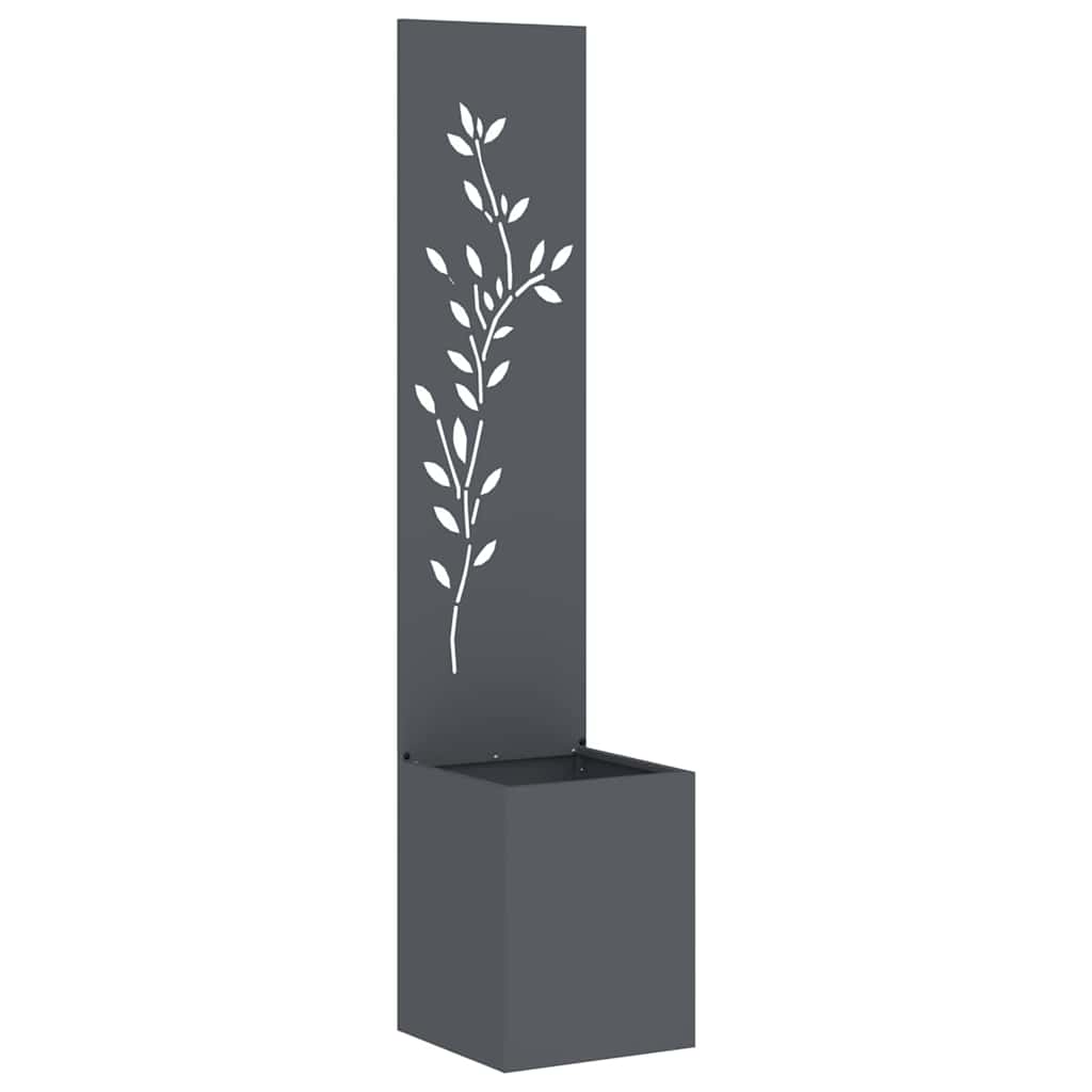 Tuin Privacy Screen Bloemen Antraciet 32 x 32 x 150 cm is nu te koop bij PeponiXL, paradijselijk wonen!