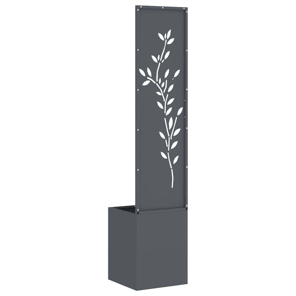 Tuin Privacy Screen Bloemen Antraciet 32 x 32 x 150 cm is nu te koop bij PeponiXL, paradijselijk wonen!