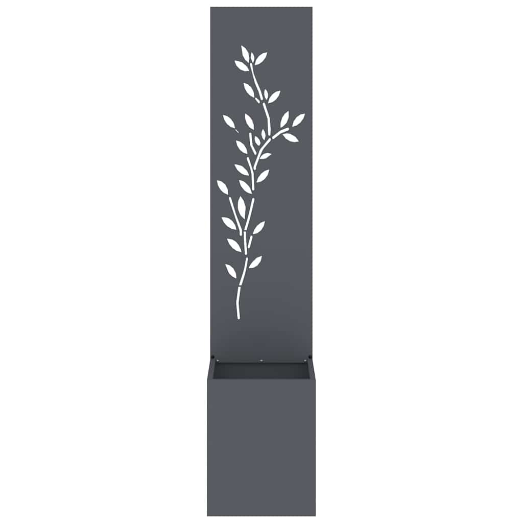 Tuin Privacy Screen Bloemen Antraciet 32 x 32 x 150 cm is nu te koop bij PeponiXL, paradijselijk wonen!
