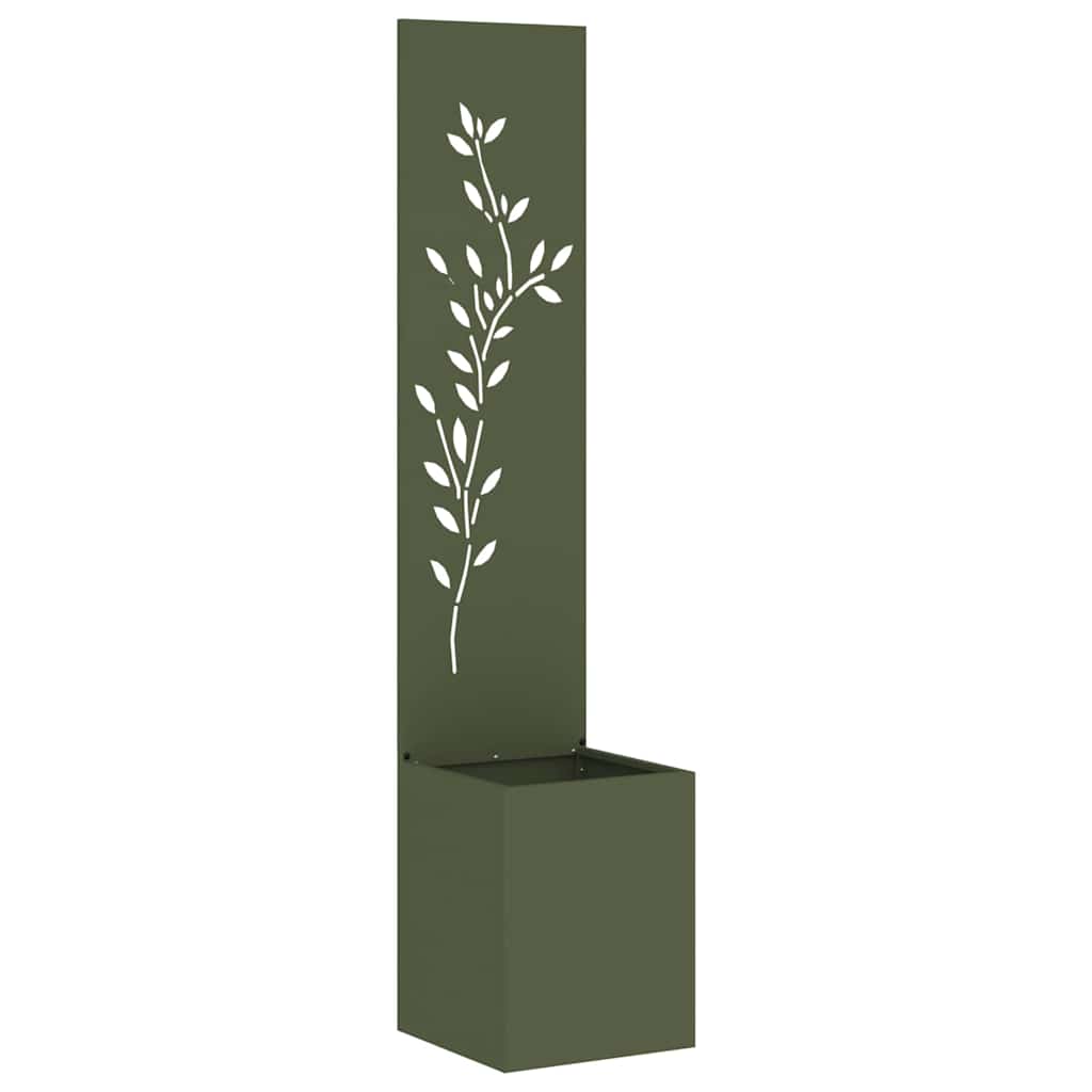Tuin Privacy Screen Bloemen Olijfgroen 32 x 32 x 150 cm is nu te koop bij PeponiXL, paradijselijk wonen!