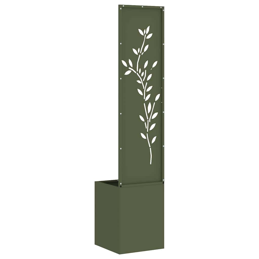Tuin Privacy Screen Bloemen Olijfgroen 32 x 32 x 150 cm is nu te koop bij PeponiXL, paradijselijk wonen!