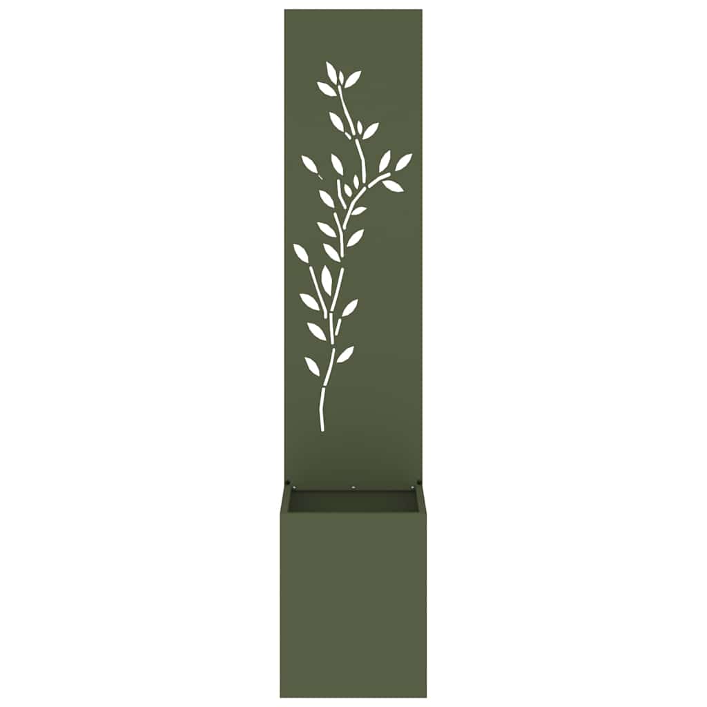 Tuin Privacy Screen Bloemen Olijfgroen 32 x 32 x 150 cm is nu te koop bij PeponiXL, paradijselijk wonen!
