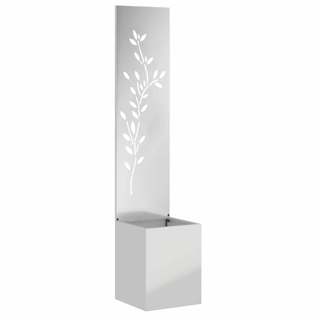 Tuin Privacy Screen Bloemen Zilver 32 x 32 x 150 cm is nu te koop bij PeponiXL, paradijselijk wonen!