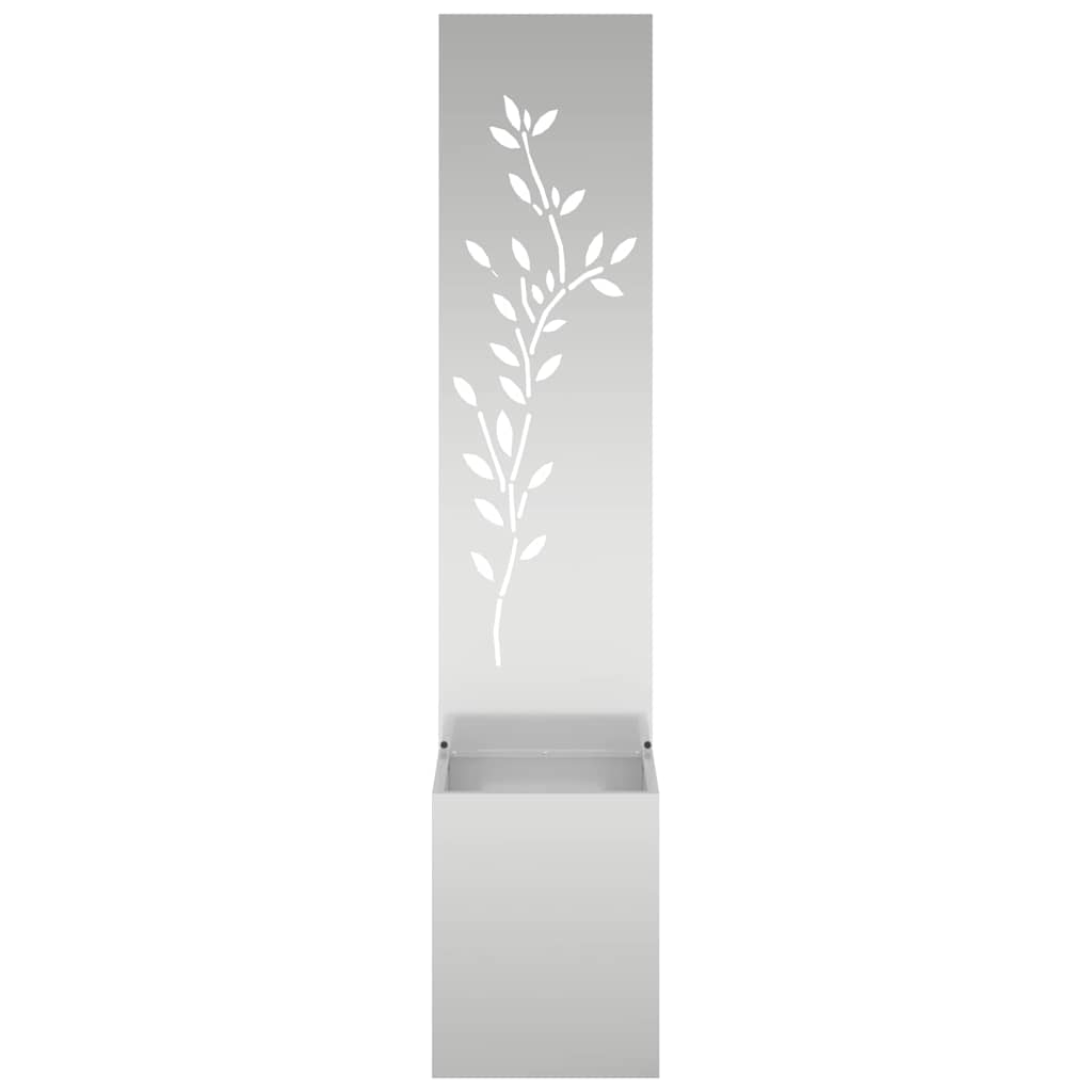 Tuin Privacy Screen Bloemen Zilver 32 x 32 x 150 cm is nu te koop bij PeponiXL, paradijselijk wonen!