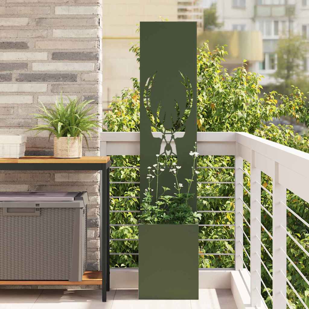 Tuin Privacy Screen Dierenprint Olijfgroen 32 x 32 x 150 cm is nu te koop bij PeponiXL, paradijselijk wonen!