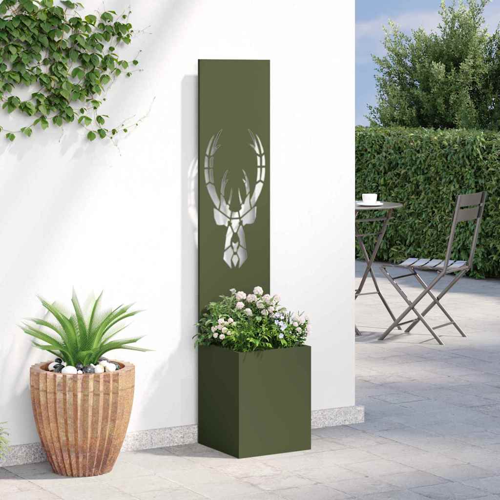 Tuin Privacy Screen Dierenprint Olijfgroen 32 x 32 x 150 cm is nu te koop bij PeponiXL, paradijselijk wonen!