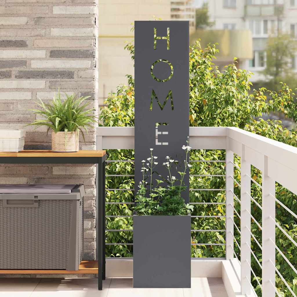 Tuin Privacy Screen Fretwerk Antraciet 32 x 32 x 150 cm is nu te koop bij PeponiXL, paradijselijk wonen!