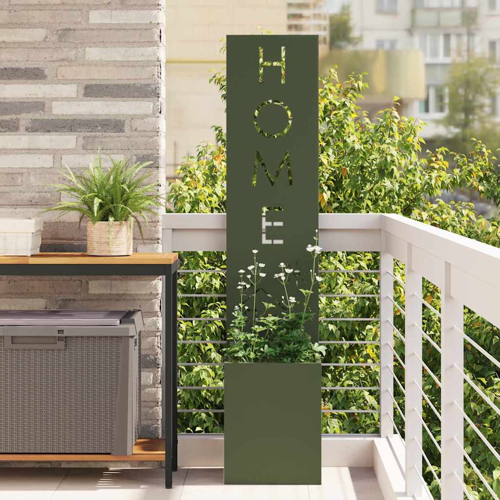 Tuin Privacy Screen Fretwerk Olijfgroen 32 x 32 x 150 cm is nu te koop bij PeponiXL, paradijselijk wonen!