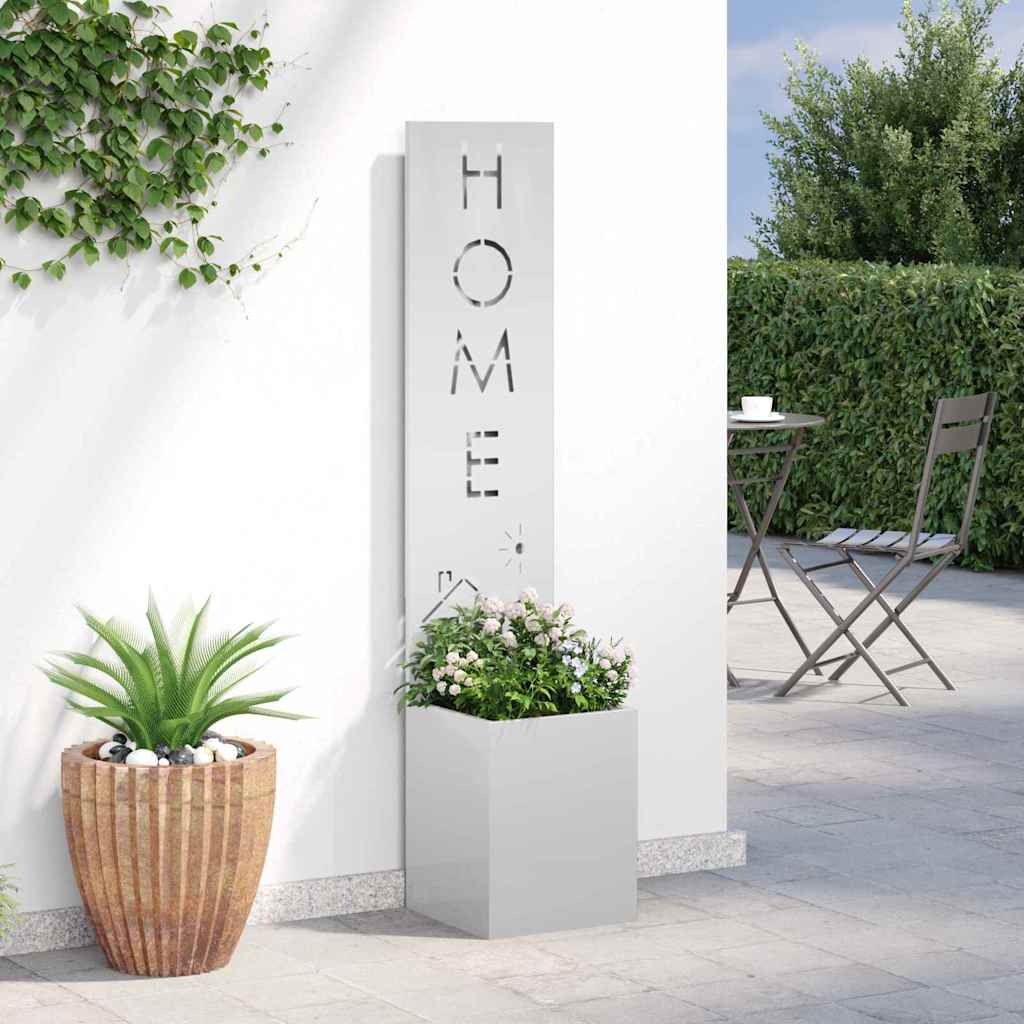 Tuin Privacy Screen Fretwerk Zilver 32 x 32 x 150 cm is nu te koop bij PeponiXL, paradijselijk wonen!