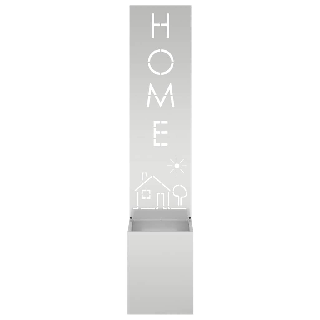 Tuin Privacy Screen Fretwerk Zilver 32 x 32 x 150 cm is nu te koop bij PeponiXL, paradijselijk wonen!