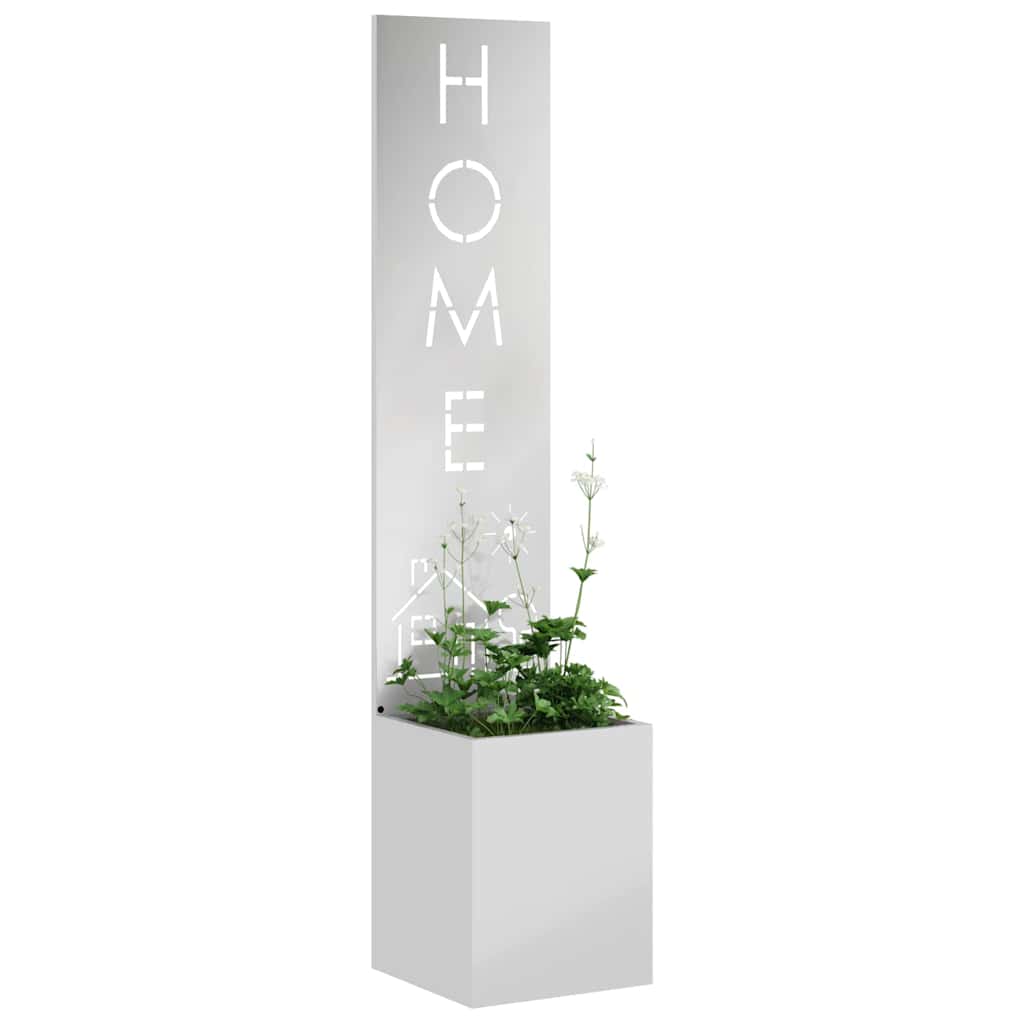 Tuin Privacy Screen Fretwerk Zilver 32 x 32 x 150 cm is nu te koop bij PeponiXL, paradijselijk wonen!