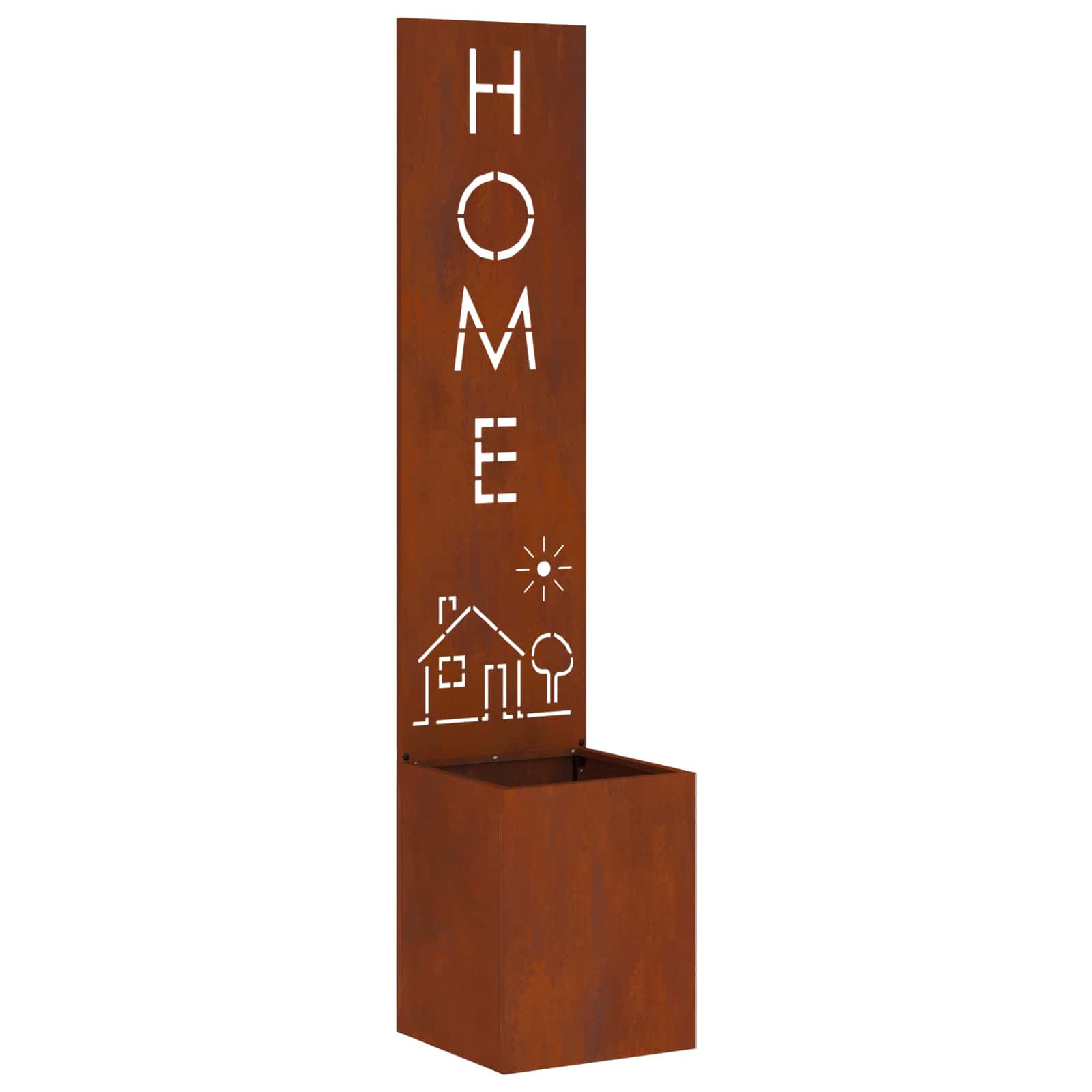 Tuin Privacy Screen Roestig 32 x 32 x 150 cm Cortenstaal is nu te koop bij PeponiXL, paradijselijk wonen!