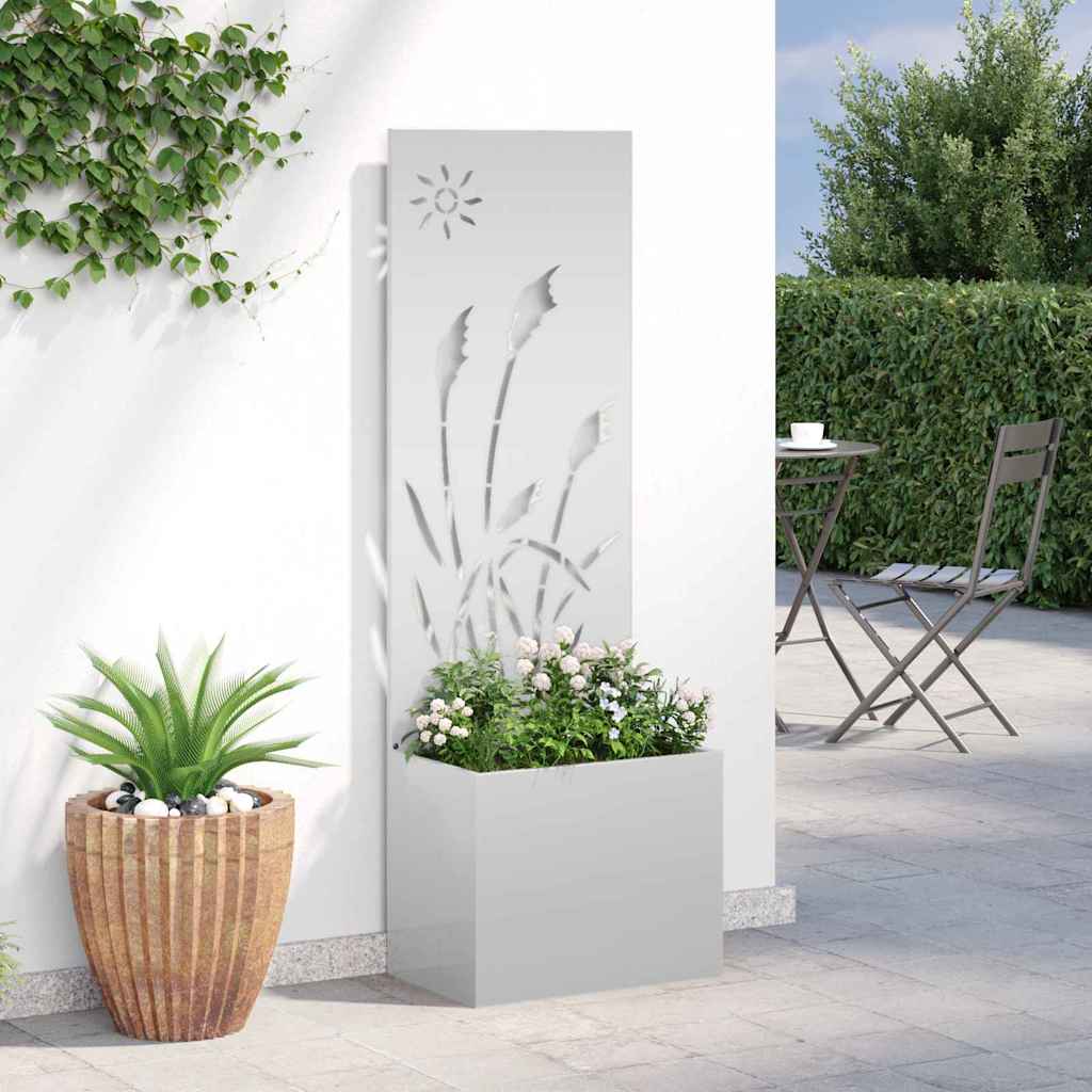 Tuin Privacy Screen Zilver 50 x 140 cm Gegalvaniseerd staal is nu te koop bij PeponiXL, paradijselijk wonen!