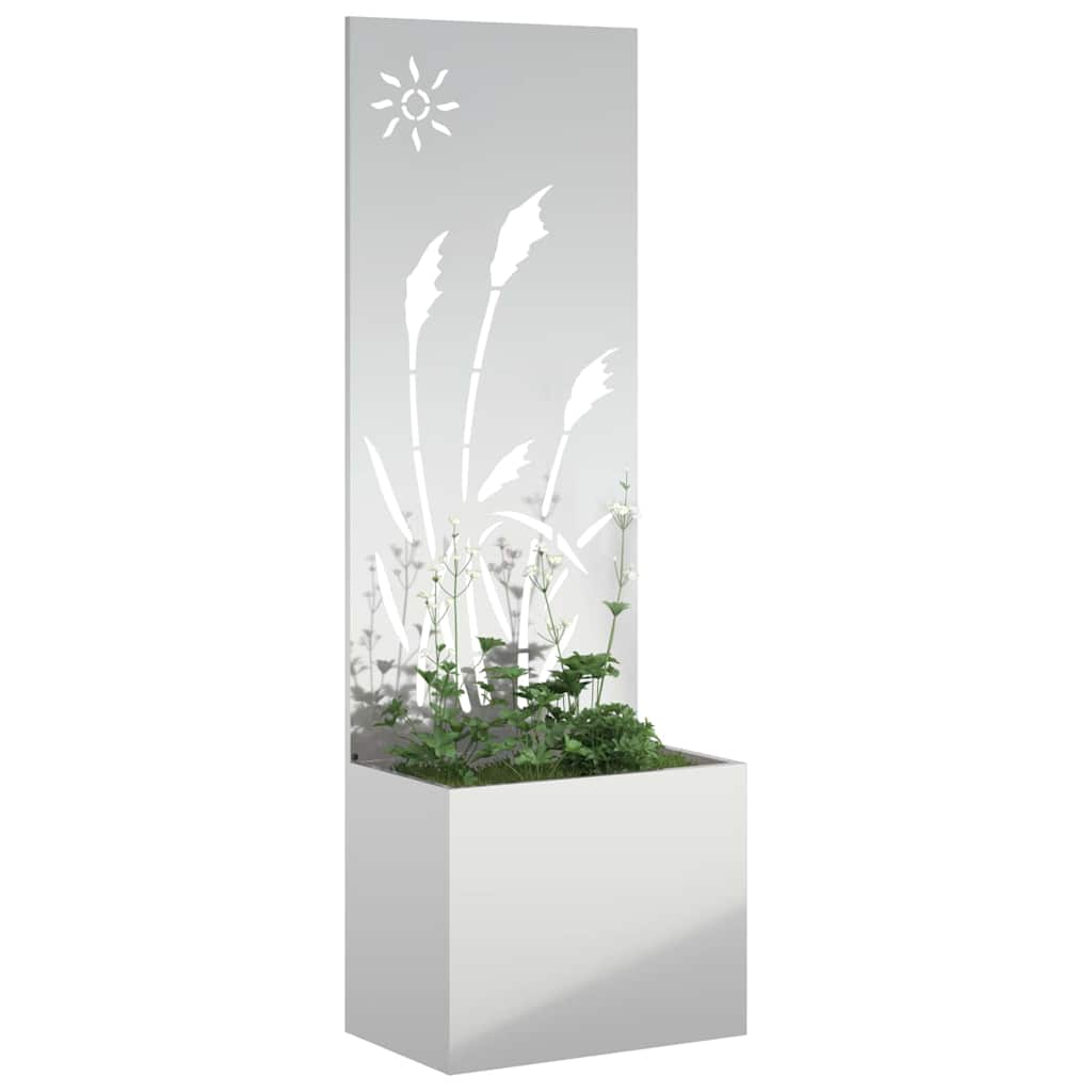Tuin Privacy Screen Zilver 50 x 140 cm Gegalvaniseerd staal is nu te koop bij PeponiXL, paradijselijk wonen!