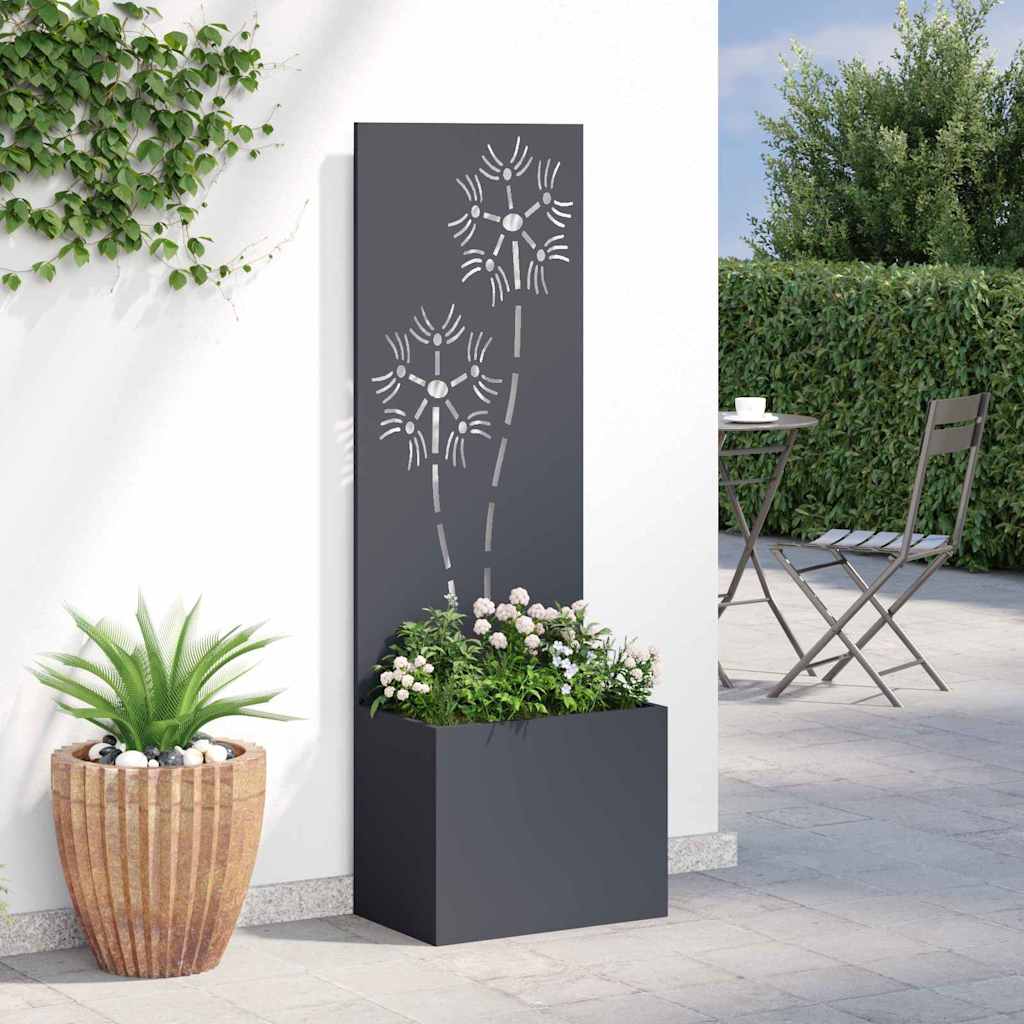 Tuin Privacy Screen Bloemen Antraciet 50 x 32 x 150 cm is nu te koop bij PeponiXL, paradijselijk wonen!