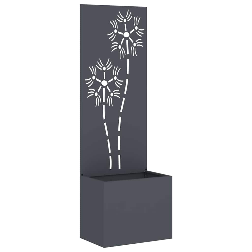 Tuin Privacy Screen Bloemen Antraciet 50 x 32 x 150 cm is nu te koop bij PeponiXL, paradijselijk wonen!