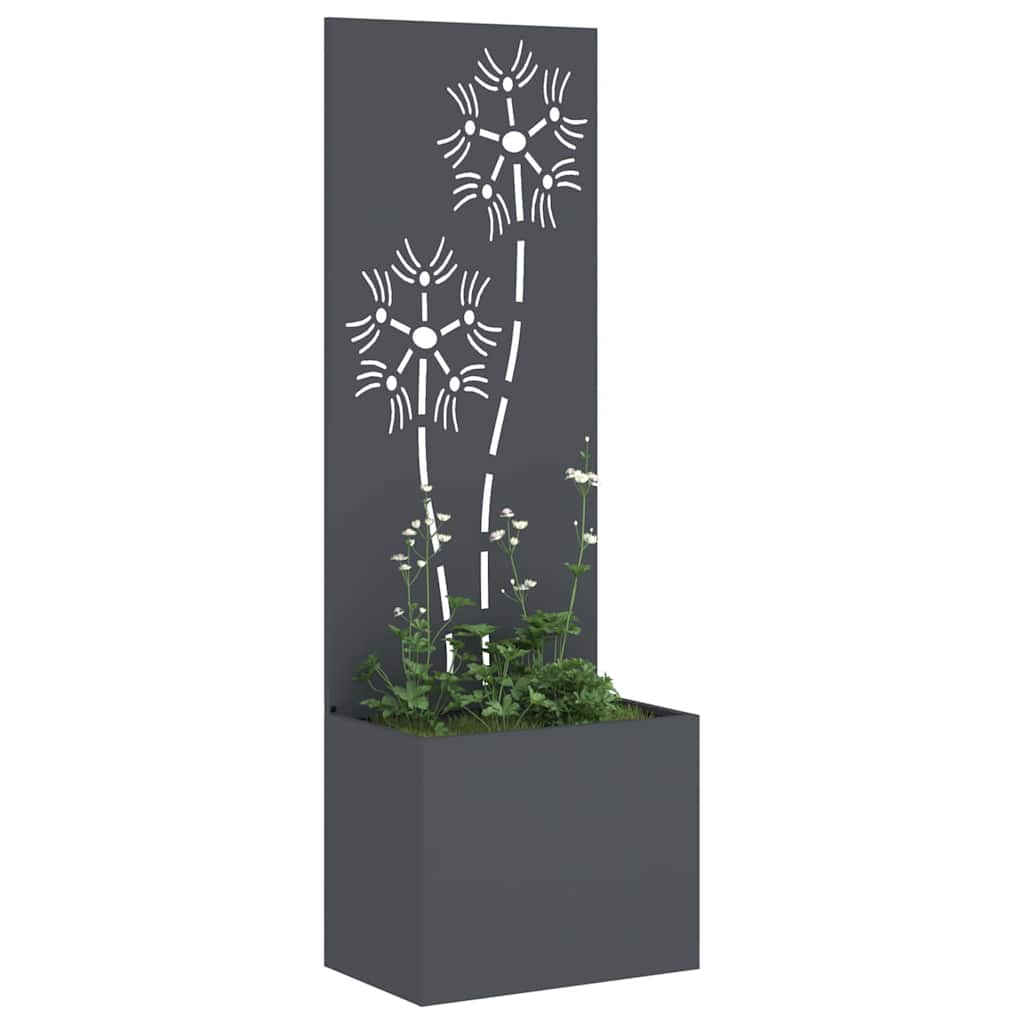 Tuin Privacy Screen Bloemen Antraciet 50 x 32 x 150 cm is nu te koop bij PeponiXL, paradijselijk wonen!