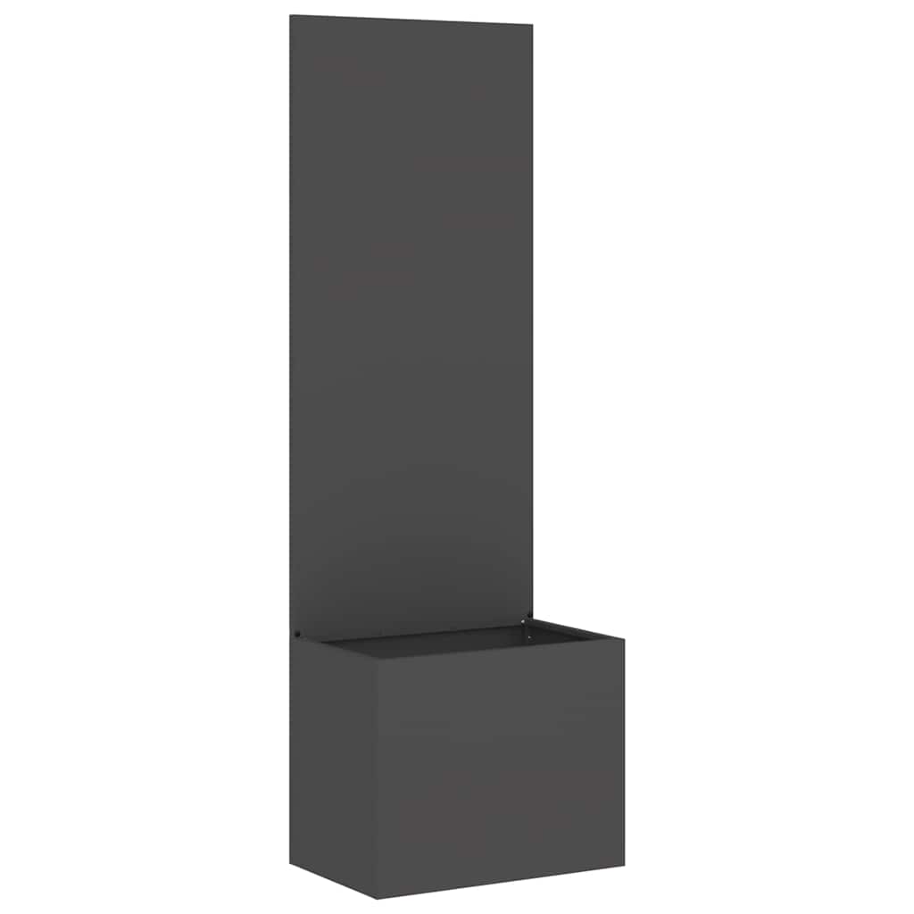 Tuin Privacy Screen Zwart 50 x 150 cm Koudgewalst staal is nu te koop bij PeponiXL, paradijselijk wonen!