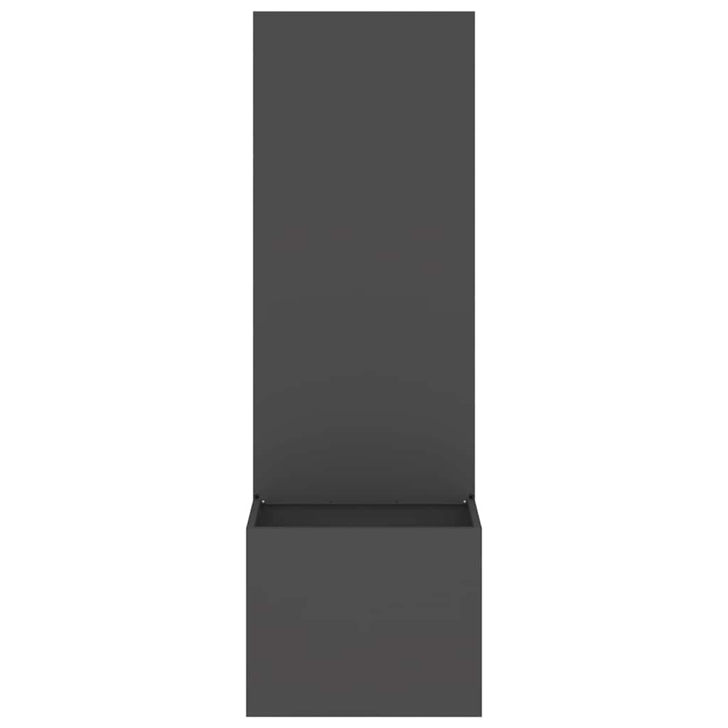 Tuin Privacy Screen Zwart 50 x 150 cm Koudgewalst staal is nu te koop bij PeponiXL, paradijselijk wonen!