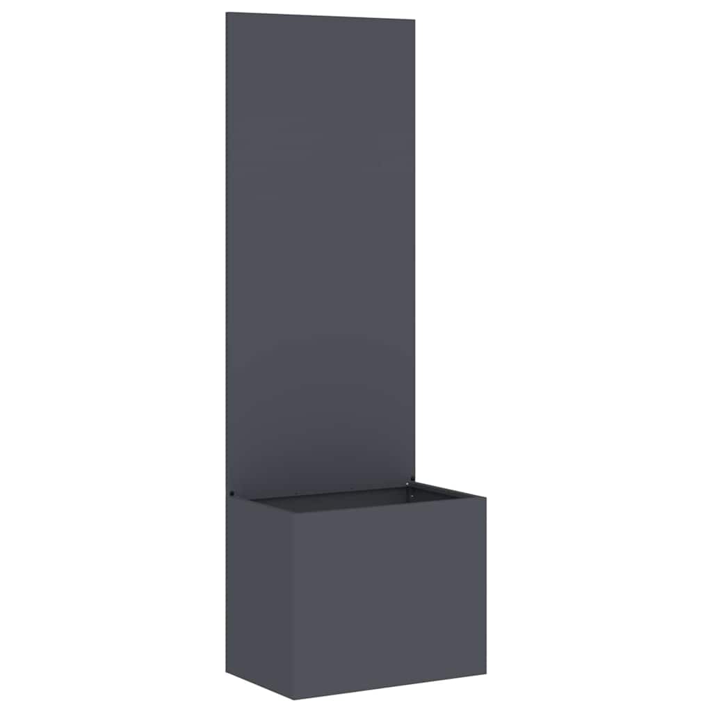 Tuin Privacy Screen Antraciet 50 x 150 cm Koudgewalst staal is nu te koop bij PeponiXL, paradijselijk wonen!