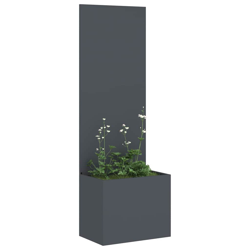 Tuin Privacy Screen Antraciet 50 x 150 cm Koudgewalst staal is nu te koop bij PeponiXL, paradijselijk wonen!
