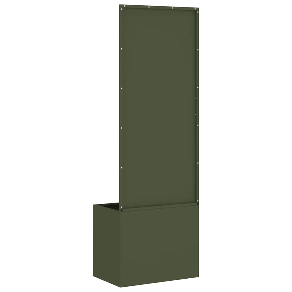 Tuin Privacy Screen Olijfgroen 50 x 150 cm Koudgewalst staal is nu te koop bij PeponiXL, paradijselijk wonen!