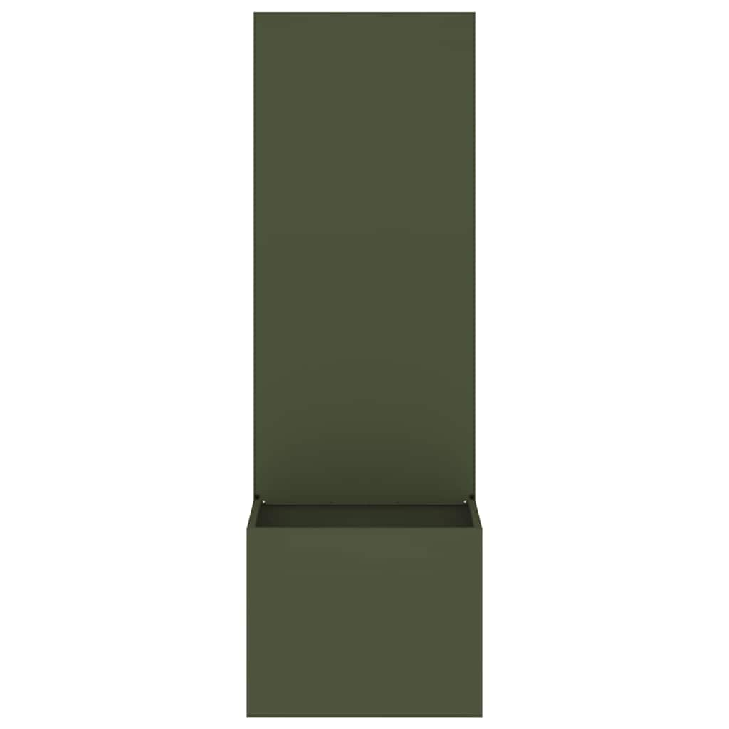 Tuin Privacy Screen Olijfgroen 50 x 150 cm Koudgewalst staal is nu te koop bij PeponiXL, paradijselijk wonen!