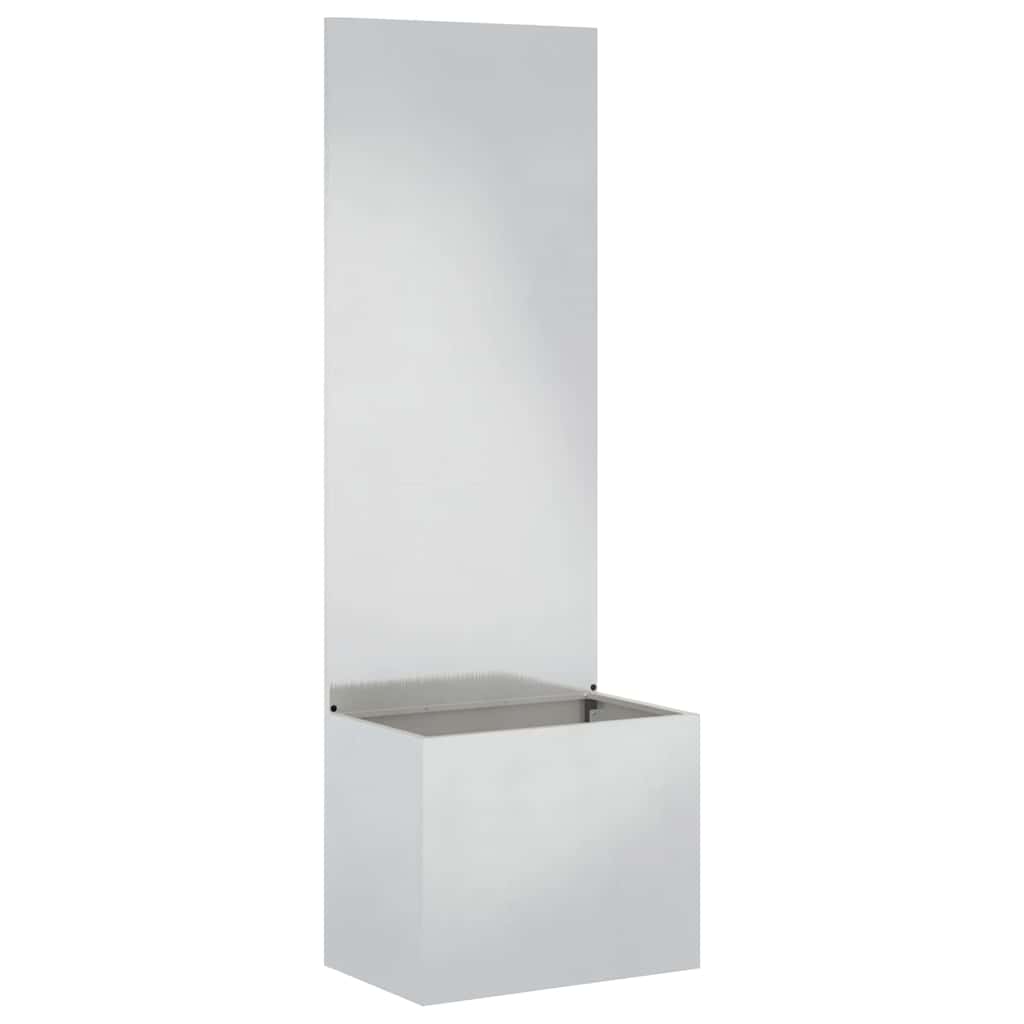 Tuin Privacy Screen Zilver 50 x 32 x 150 cm Roestvrij staal is nu te koop bij PeponiXL, paradijselijk wonen!