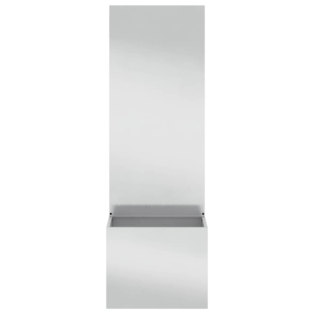 Tuin Privacy Screen Zilver 50 x 32 x 150 cm Roestvrij staal is nu te koop bij PeponiXL, paradijselijk wonen!