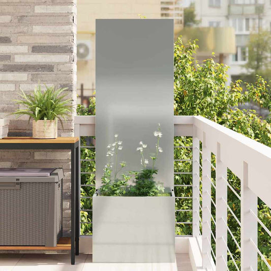 Tuin Privacy Screen Fretwerk Zilver 50 x 32 x 150 cm is nu te koop bij PeponiXL, paradijselijk wonen!