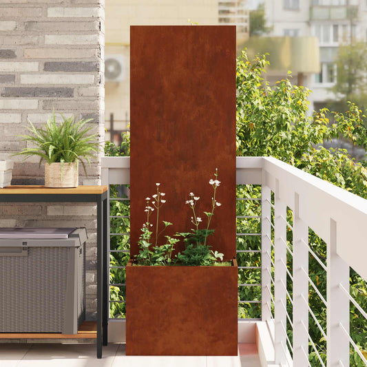 Tuin Privacy Screen Roestig 50 x 32 x 150 cm Cortenstaal is nu te koop bij PeponiXL, paradijselijk wonen!