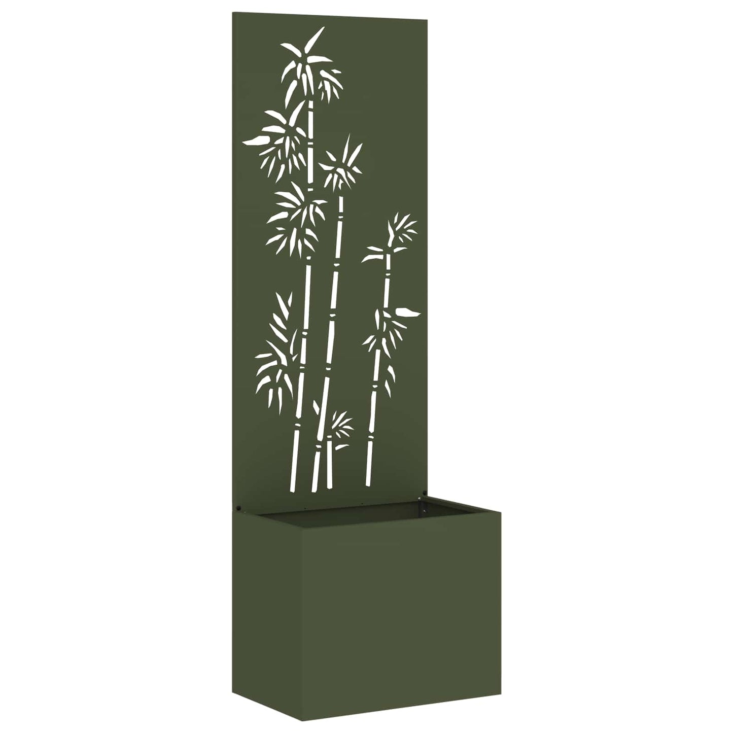 Tuin Privacy Screen Olijfgroen 50 x 150 cm Koudgewalst staal is nu te koop bij PeponiXL, paradijselijk wonen!