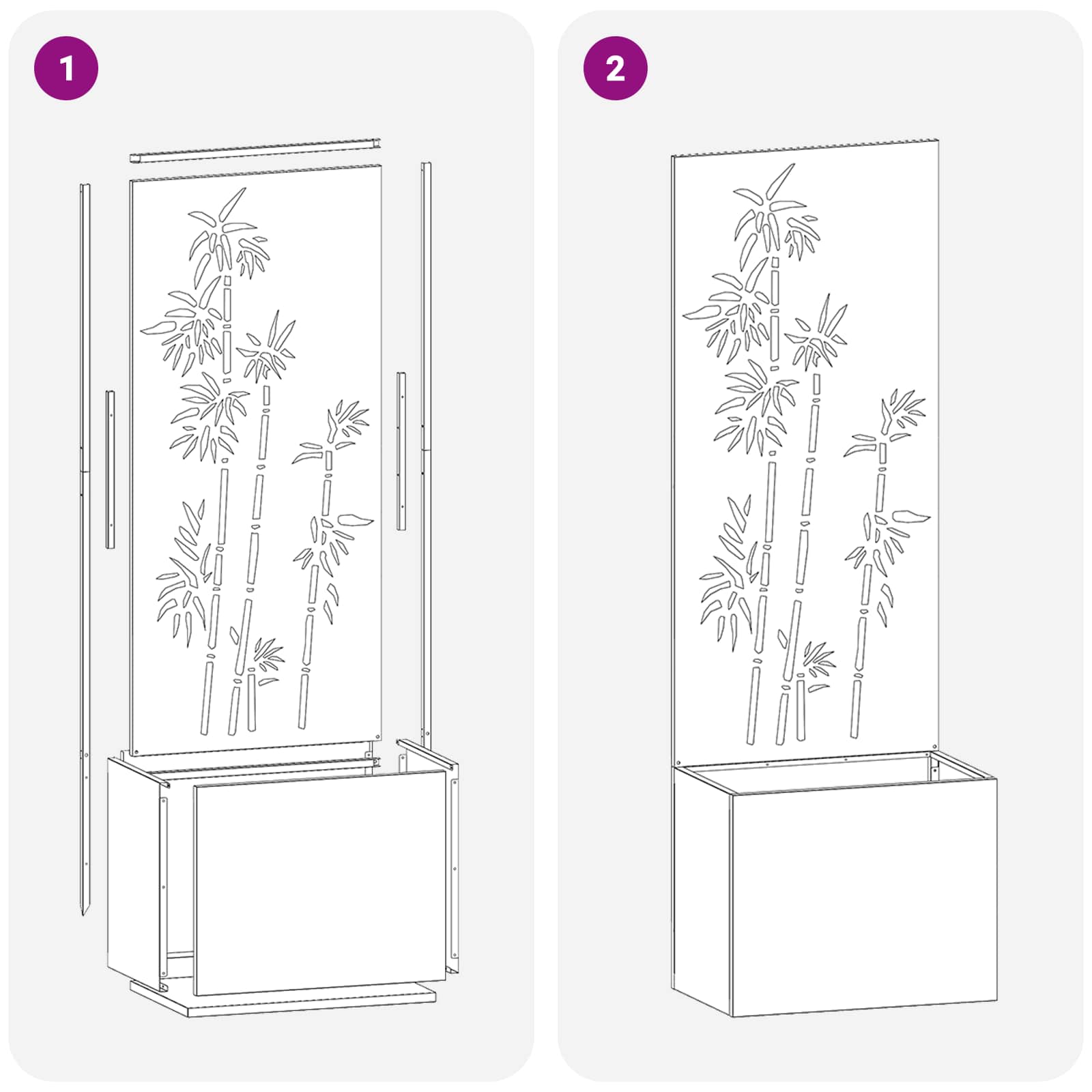 Tuin Privacy Screen Zilver 50 x 150 cm Gegalvaniseerd staal is nu te koop bij PeponiXL, paradijselijk wonen!