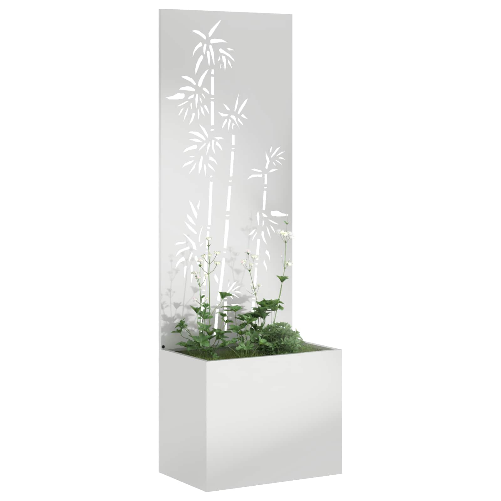 Tuin Privacy Screen Zilver 50 x 150 cm Gegalvaniseerd staal is nu te koop bij PeponiXL, paradijselijk wonen!