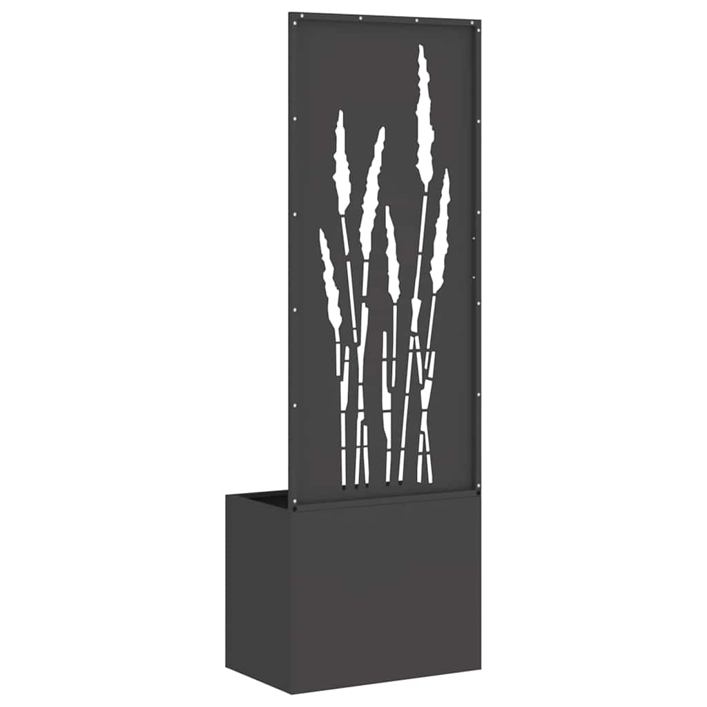 Tuin Privacy Screen Zwart 50 x 150 cm Koudgewalst staal is nu te koop bij PeponiXL, paradijselijk wonen!