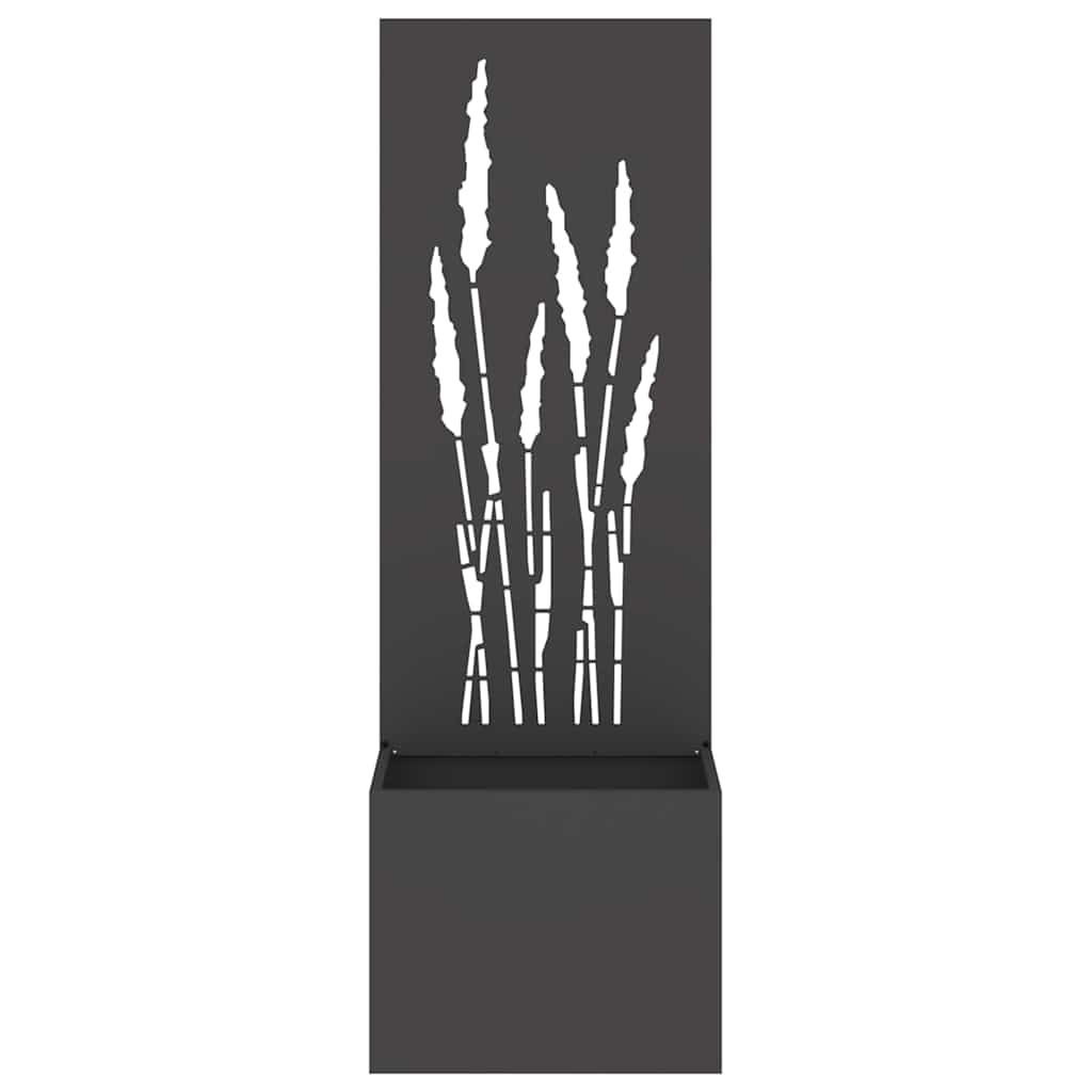 Tuin Privacy Screen Zwart 50 x 150 cm Koudgewalst staal is nu te koop bij PeponiXL, paradijselijk wonen!