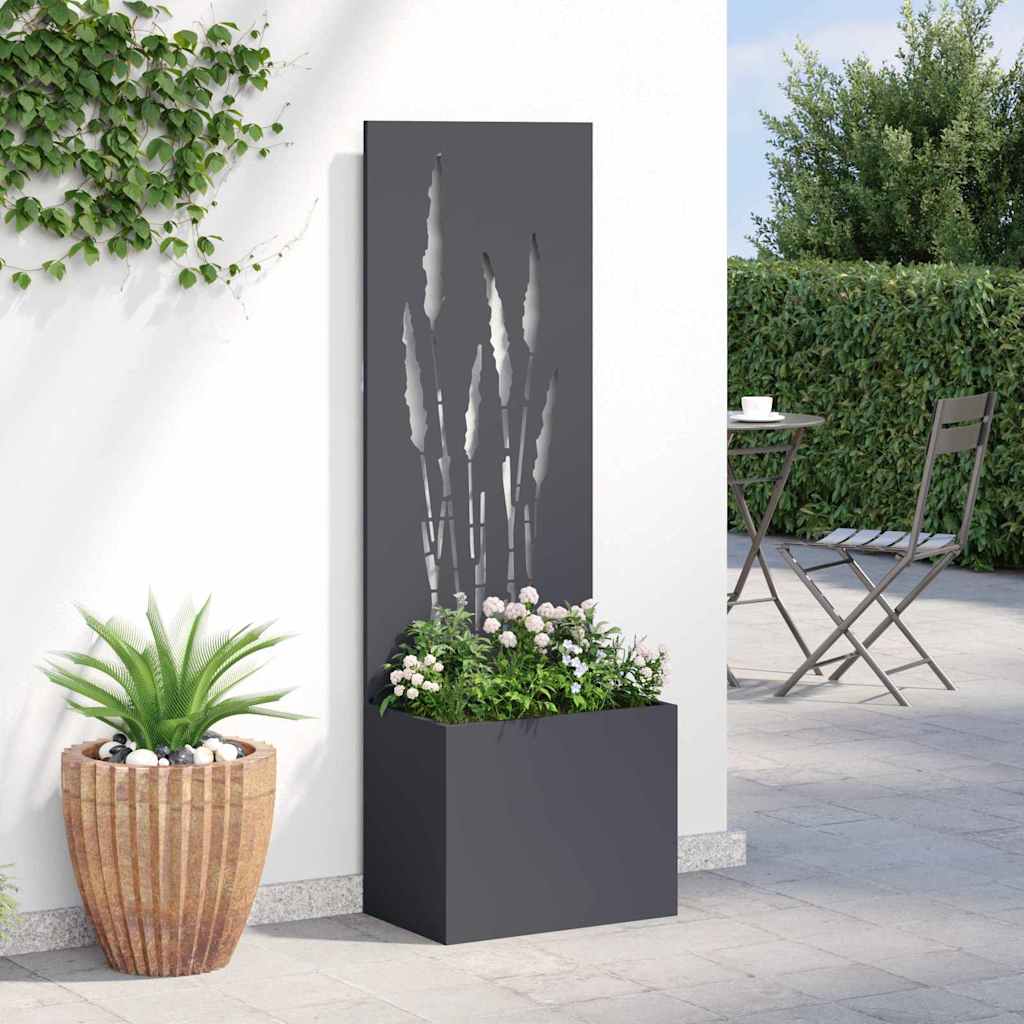 Tuin Privacy Screen Antraciet 50 x 150 cm Koudgewalst staal is nu te koop bij PeponiXL, paradijselijk wonen!