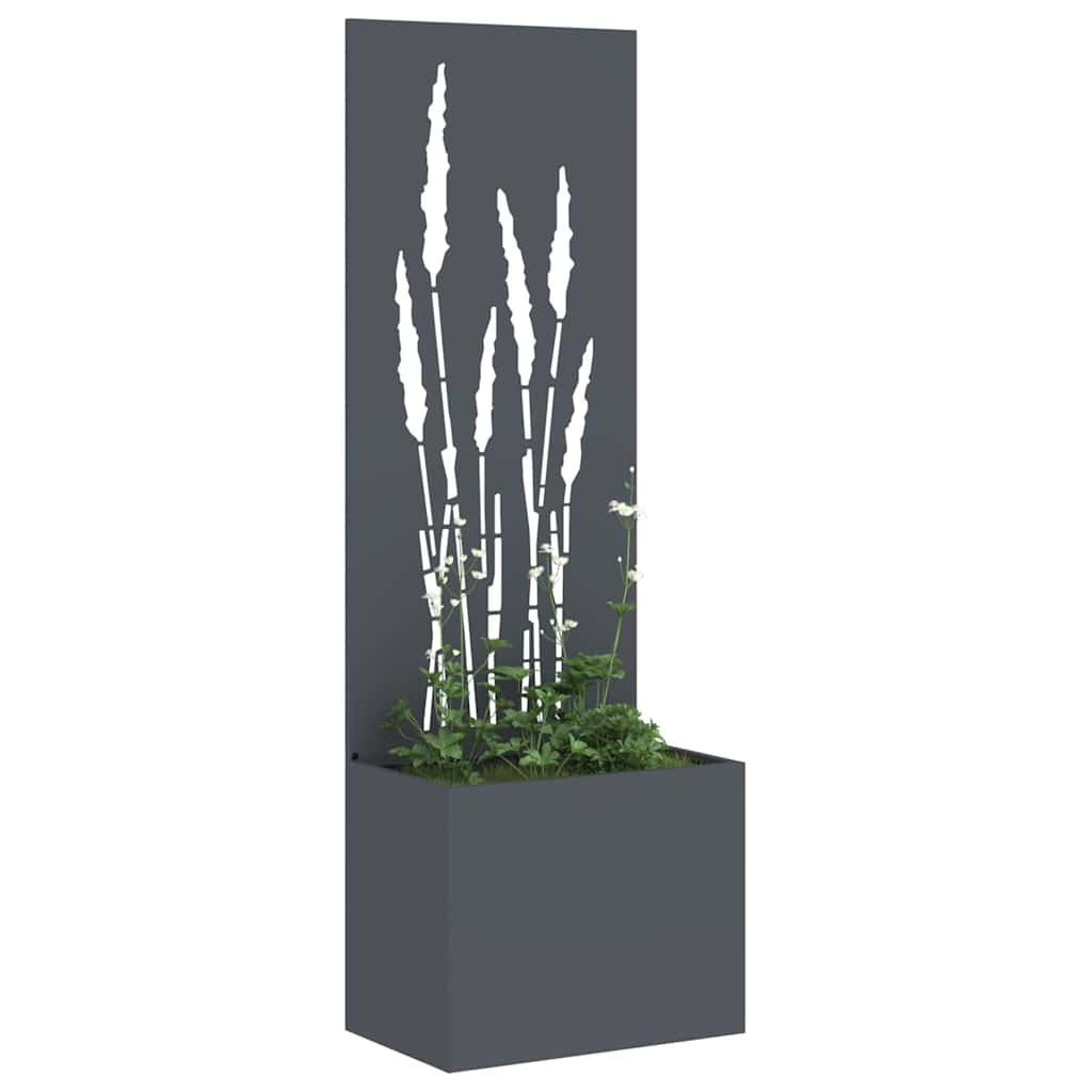 Tuin Privacy Screen Antraciet 50 x 150 cm Koudgewalst staal is nu te koop bij PeponiXL, paradijselijk wonen!