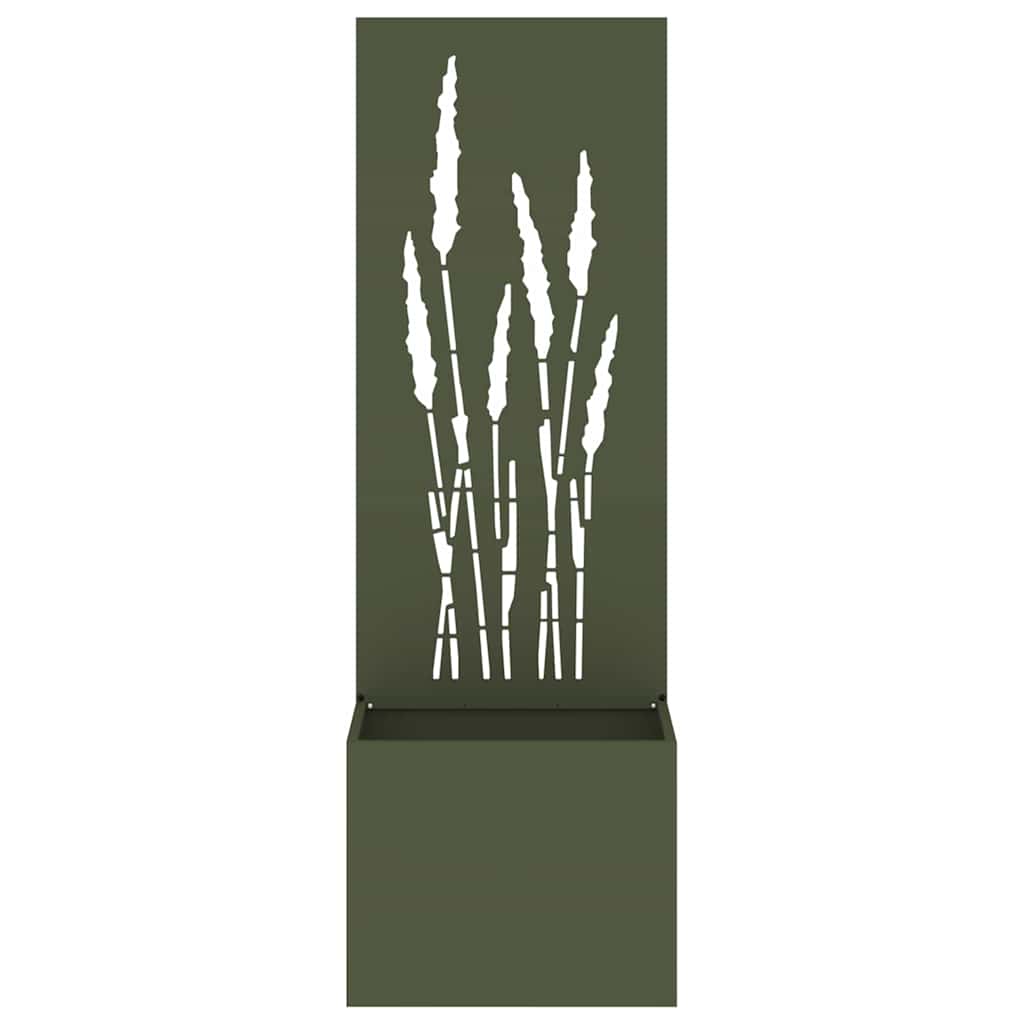 Tuin Privacy Screen Olijfgroen 50 x 150 cm Koudgewalst staal is nu te koop bij PeponiXL, paradijselijk wonen!