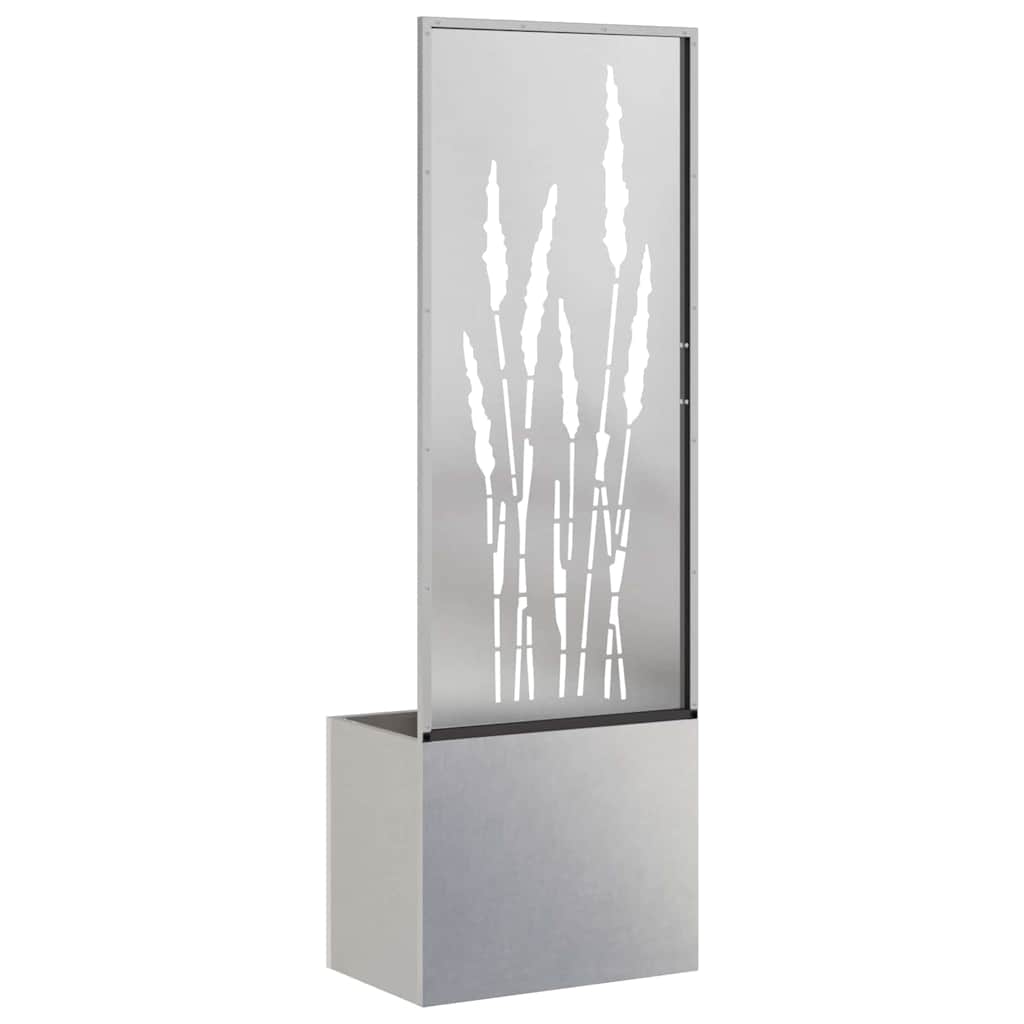 Tuin Privacy Screen Fretwerk Zilver 50 x 140 cm Roestvrij staal is nu te koop bij PeponiXL, paradijselijk wonen!